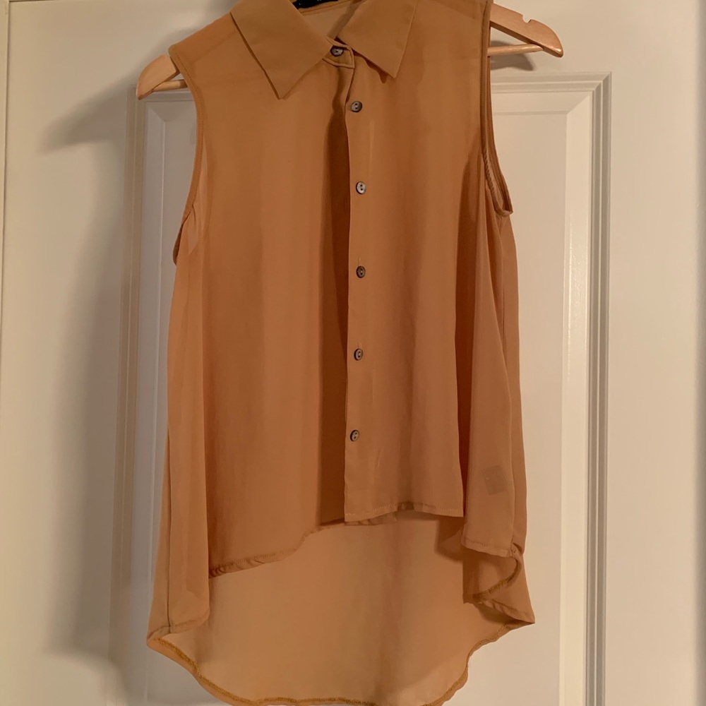 Mustard Button Down Blouse
